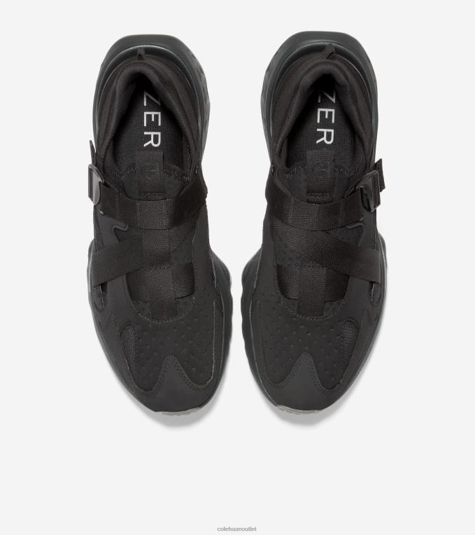 Men Black Cole Haan 5.ZEROGRAND Monk Strap Running Shoe 2R0V2441