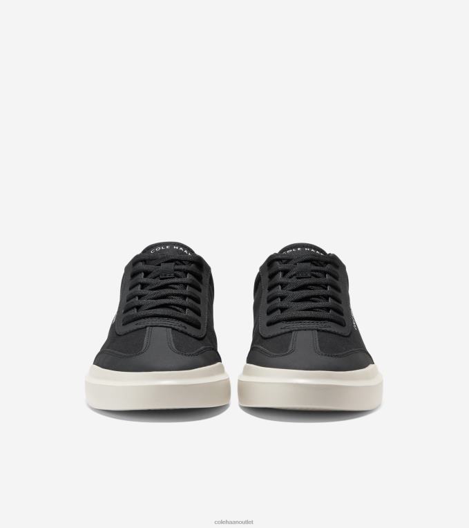 Men Black-Silver Birch Cole Haan GrandPrO Rally T-toe Sneaker 2R0V2349