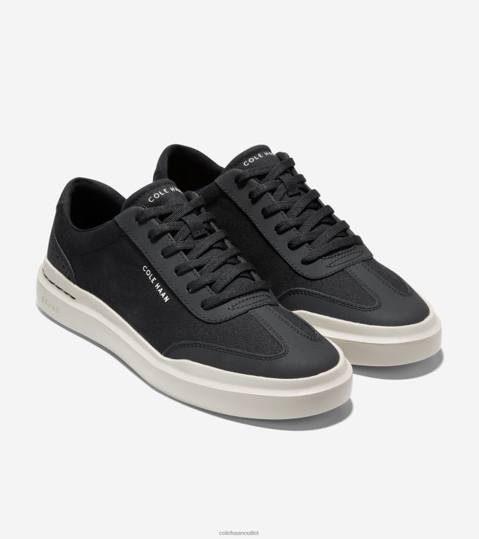 Men Black-Silver Birch Cole Haan GrandPrO Rally T-toe Sneaker 2R0V2349