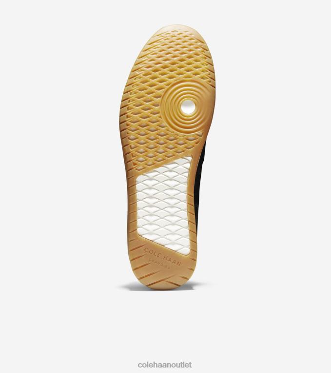 Men Black Tumbled - Black Suede Cole Haan GrandPrO Turf Sneaker 2R0V2456