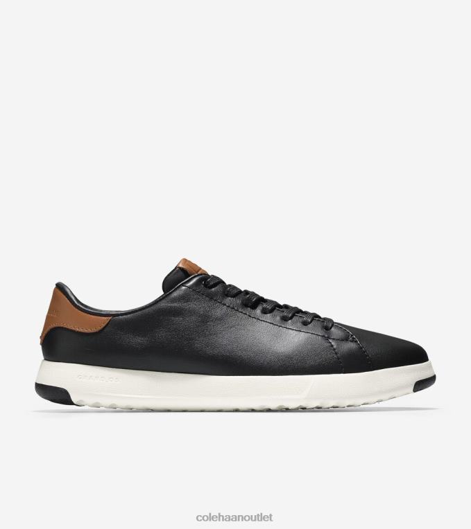 Men Black-british Tan Cole Haan GrandPrO Tennis Sneaker 2R0V2386