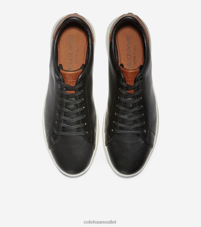 Men Black-british Tan Cole Haan GrandPrO Tennis Sneaker 2R0V2386