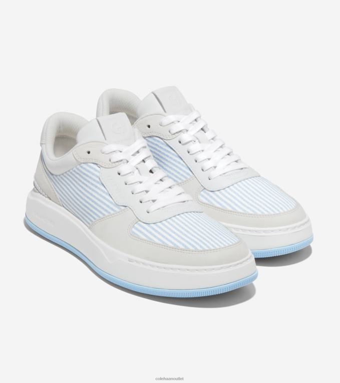 Men Blue Bell Seersucker Cole Haan GrandPrO Crossover Sneaker 2R0V2308