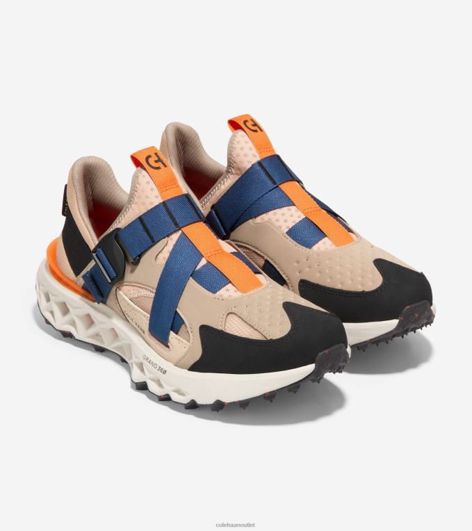 Men Dune-Sesame-Silver Birch Cole Haan 5.ZEROGRAND Monk Strap Running Shoe 2R0V2440