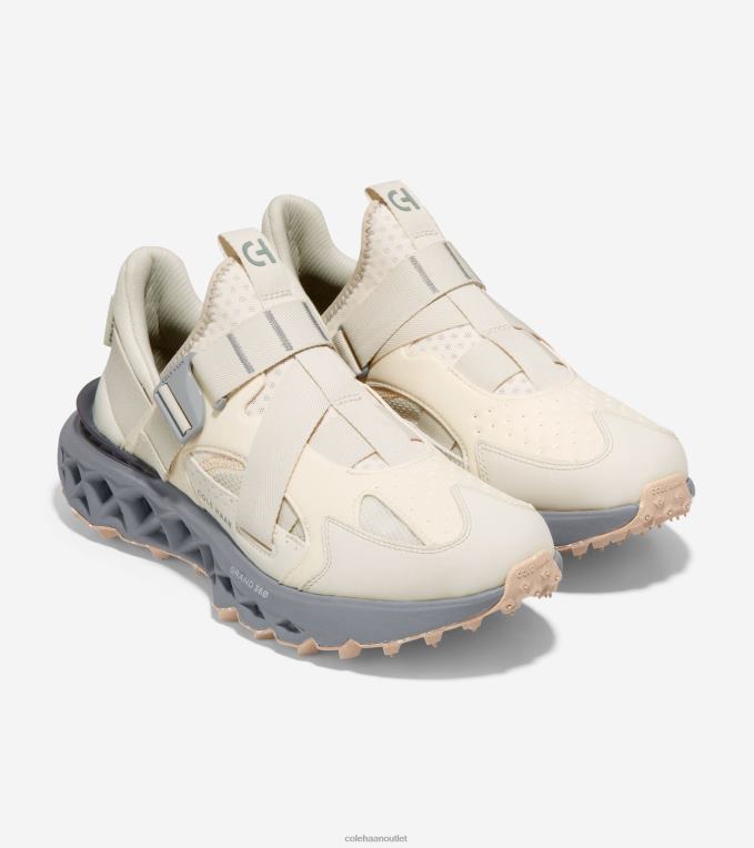 Men Egret-Silver Birch-City Skyline Cole Haan 5.ZEROGRAND Monk Strap Running Shoe 2R0V2442