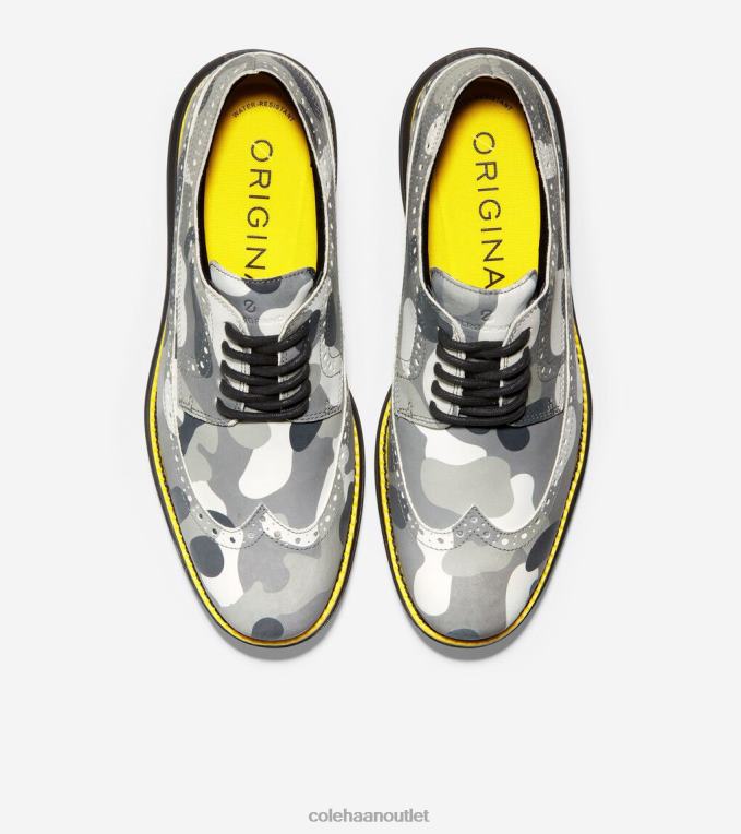 Men Grey Camo Cole Haan OriginalGrand Golf Shoe 2R0V2409