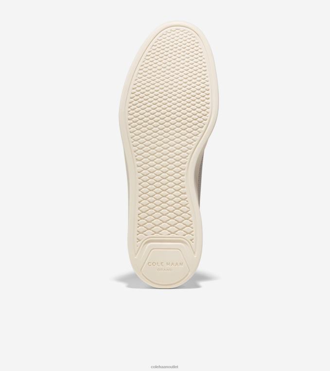 Men Ivory-Silver Birch Cole Haan Grand Crosscourt Modern Tennis Sneaker 2R0V2344