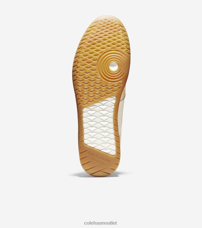 Men Ivory Tumbled-Stone Suede Cole Haan GrandPrO Turf Sneaker 2R0V2455