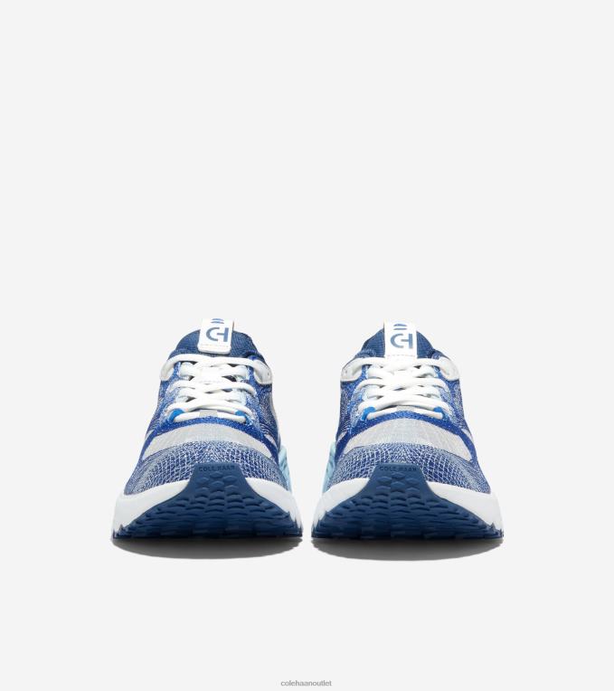 Men Lapis Blue-Gold Fusion-Optic White Cole Haan 5.ZEROGRAND Embrostitch Running Shoe 2R0V2459