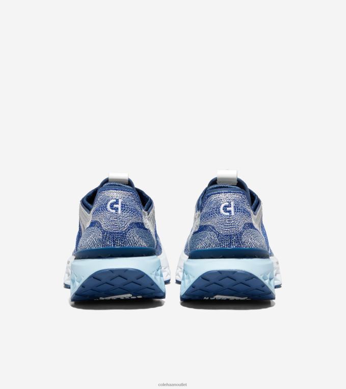 Men Lapis Blue-Gold Fusion-Optic White Cole Haan 5.ZEROGRAND Embrostitch Running Shoe 2R0V2459