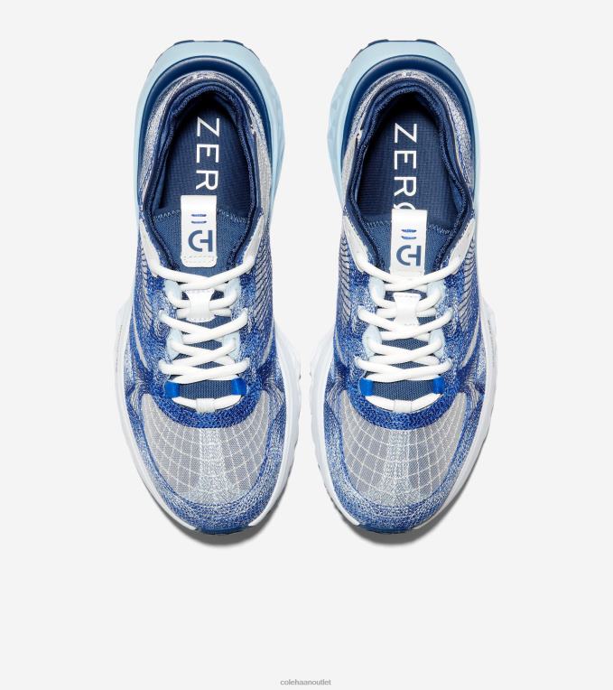 Men Lapis Blue-Gold Fusion-Optic White Cole Haan 5.ZEROGRAND Embrostitch Running Shoe 2R0V2459