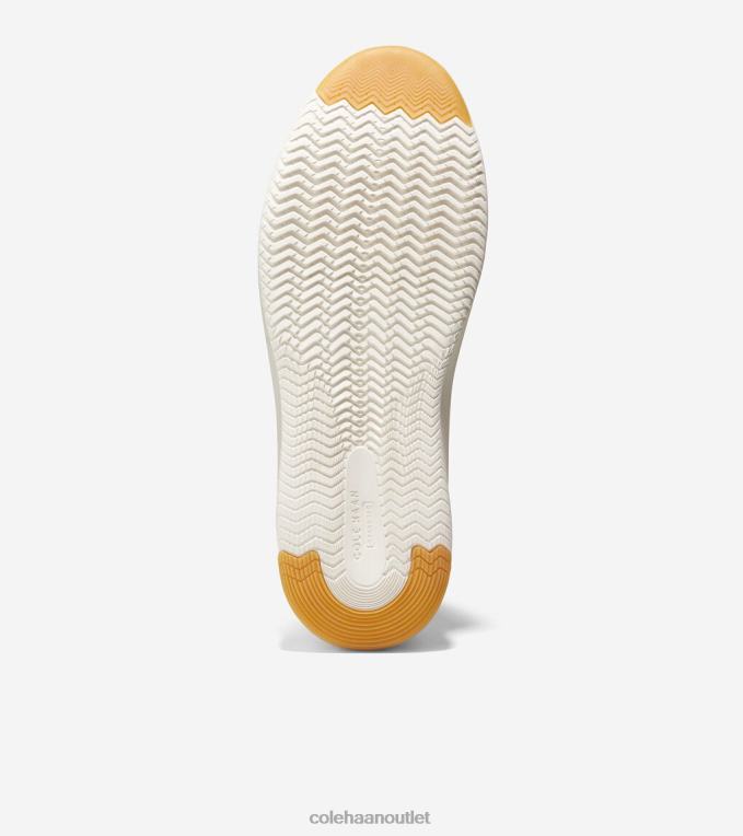 Men Optic White-Black-Ivory Cole Haan GrandPrO Topspin Mid Sneaker 2R0V2475