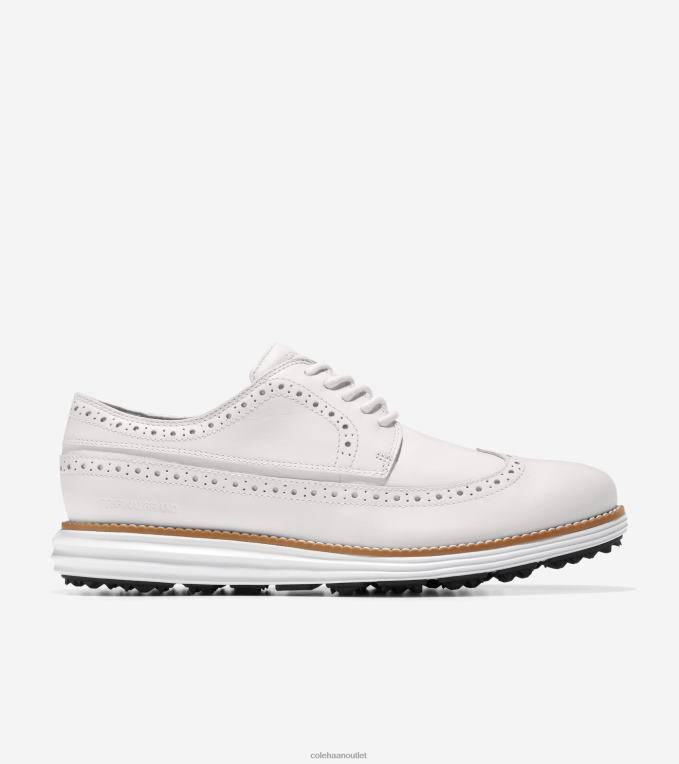 Men Optic White-Natural Cole Haan OriginalGrand Golf Shoe 2R0V2408