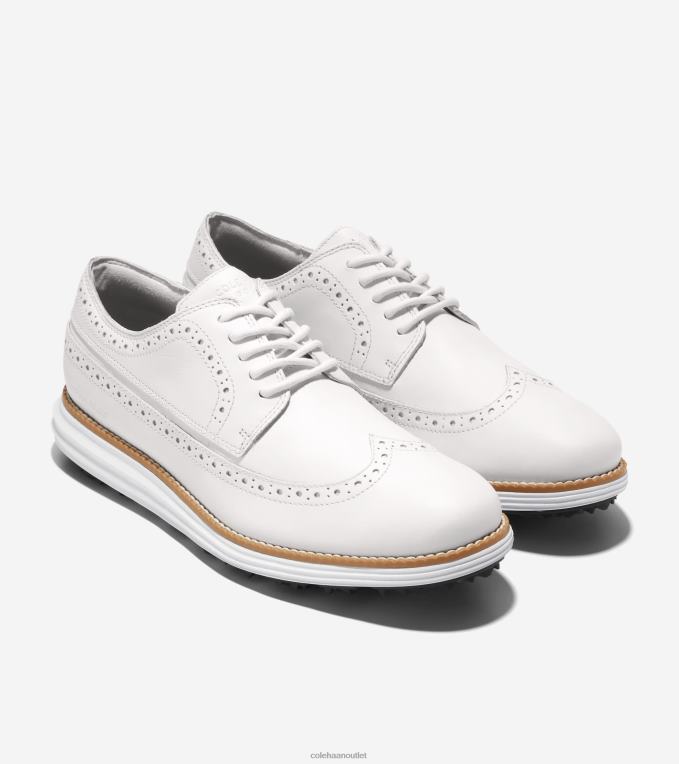 Men Optic White-Natural Cole Haan OriginalGrand Golf Shoe 2R0V2408