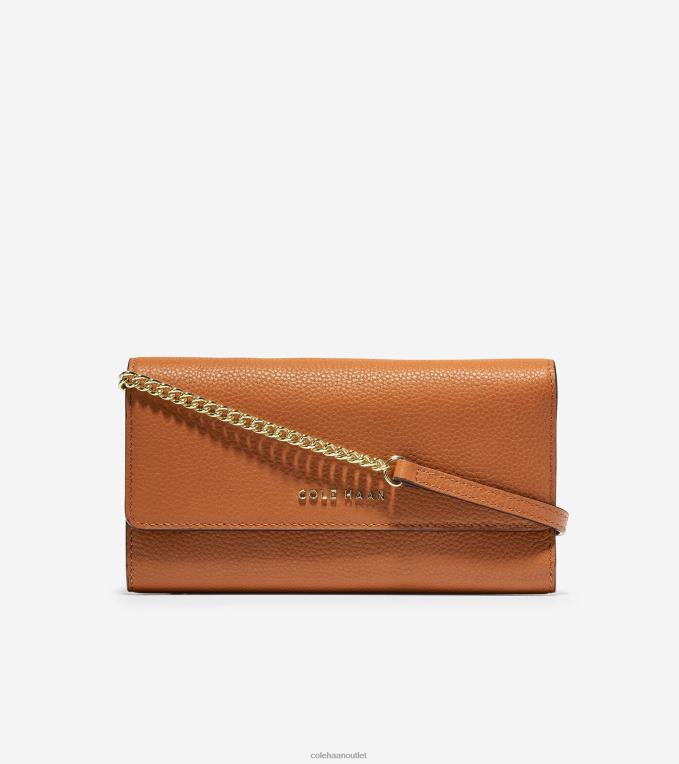 Women British Tan Cole Haan Wallet on a Chain 2R0V2495