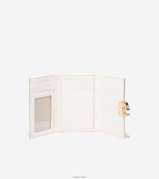 Women Gold Cole Haan Inwood Trifold Wallet 2R0V2489