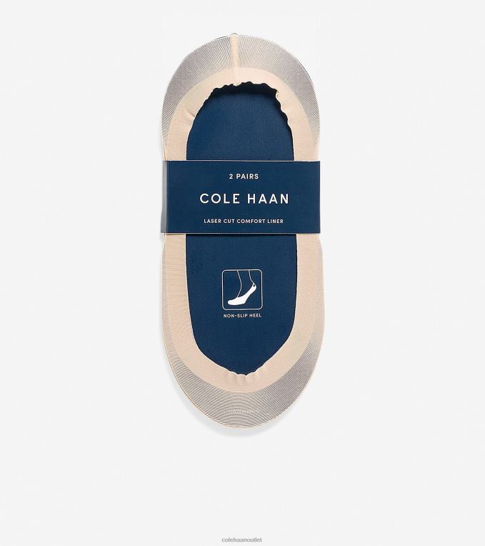 Women Bare Cole Haan Laser Cut Sock Liner - 2 Pack 2R0V2513