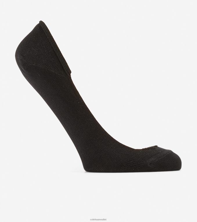 Women Black Cole Haan Knit Ballet Sock Liner - 2 Pack 2R0V2507