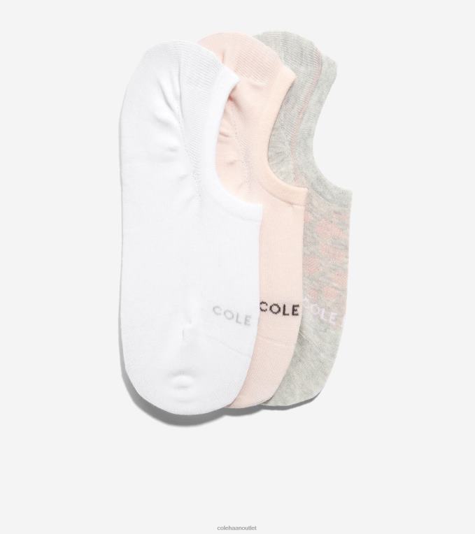 Women Grey Cole Haan 3-Pack Sneaker Liner 2R0V2504