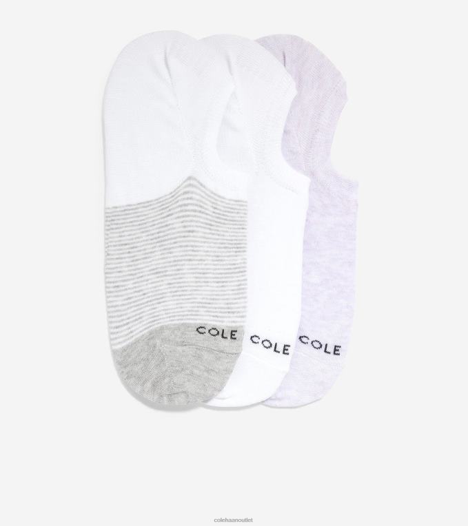 Women Grey Cole Haan 3-Pair Liner Socks 2R0V2505