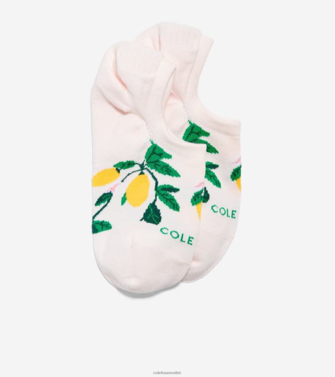 Women Light Pink Cole Haan Lemon Print Sneaker Liner 2R0V2523