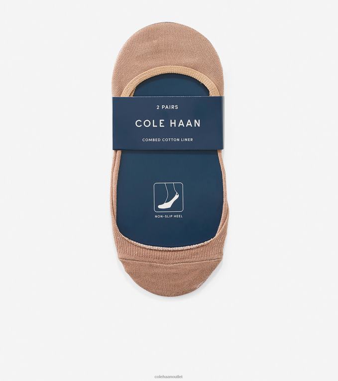 Women Nude Cole Haan Knit Ballet Sock Liner - 2 Pack 2R0V2509