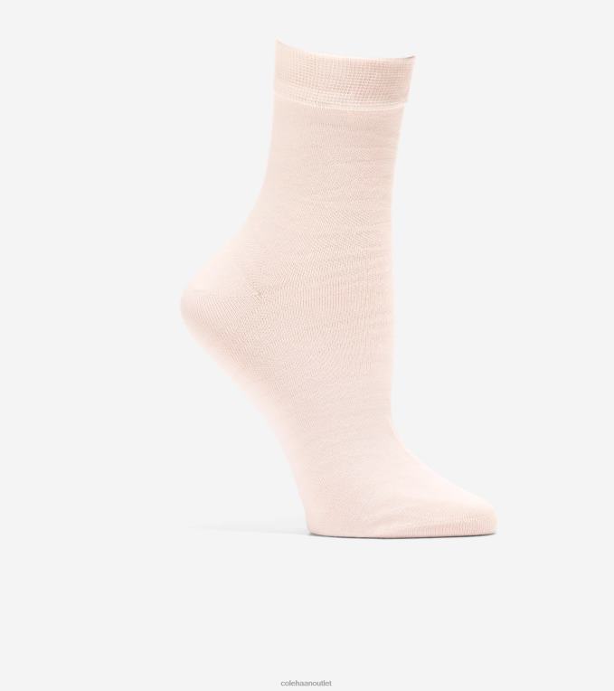 Women Pink Cole Haan Short Crew Sock 2R0V2527
