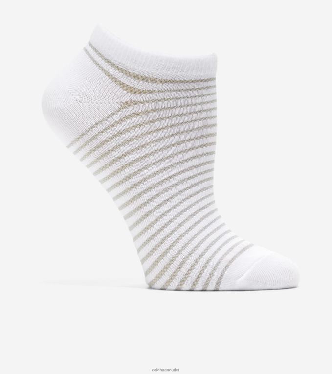 Women White Cole Haan 3-Pack Soft Low-Cut Sock 2R0V2521