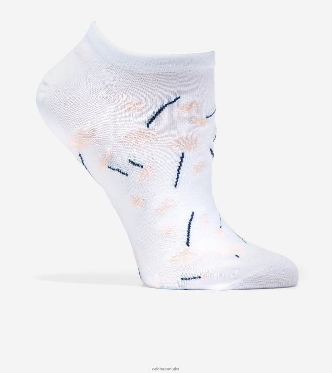 Women White Cole Haan Dandelion No-Show Sock 2R0V2517