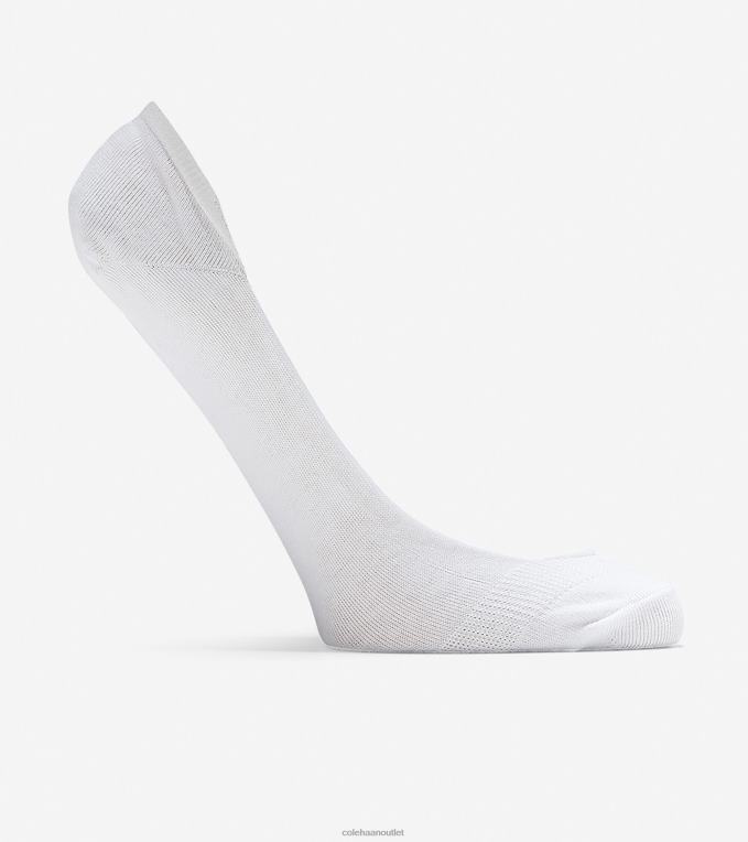 Women White Cole Haan Knit Ballet Sock Liner - 2 Pack 2R0V2510