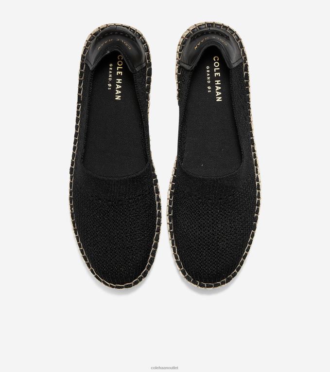 Women Black Cole Haan Cloudfeel Espadrille 2R0V288