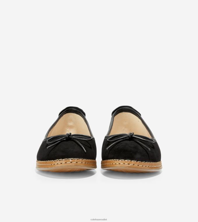 Women Black Cole Haan Cloudfeel All-Day Ballet Flat 2R0V2179