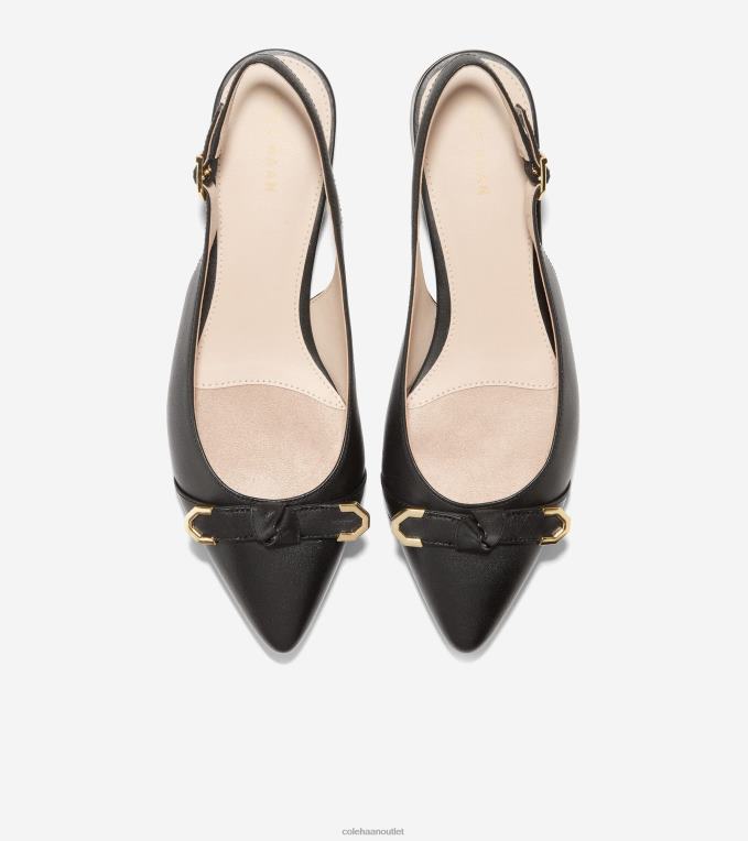 Women Black Cole Haan Menlo Skimmer Flat 2R0V2219