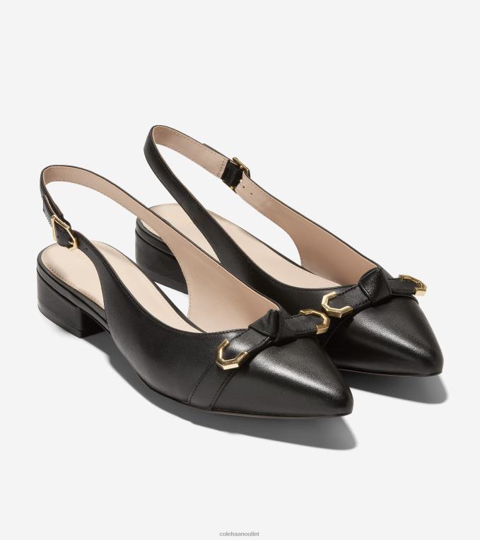 Women Black Cole Haan Menlo Skimmer Flat 2R0V2219