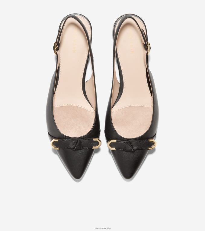 Women Black Cole Haan Menlo Skimmer Flat 2R0V2219