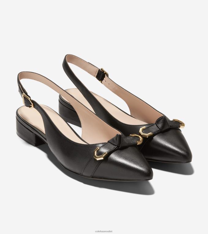 Women Black Cole Haan Menlo Skimmer Flat 2R0V2219