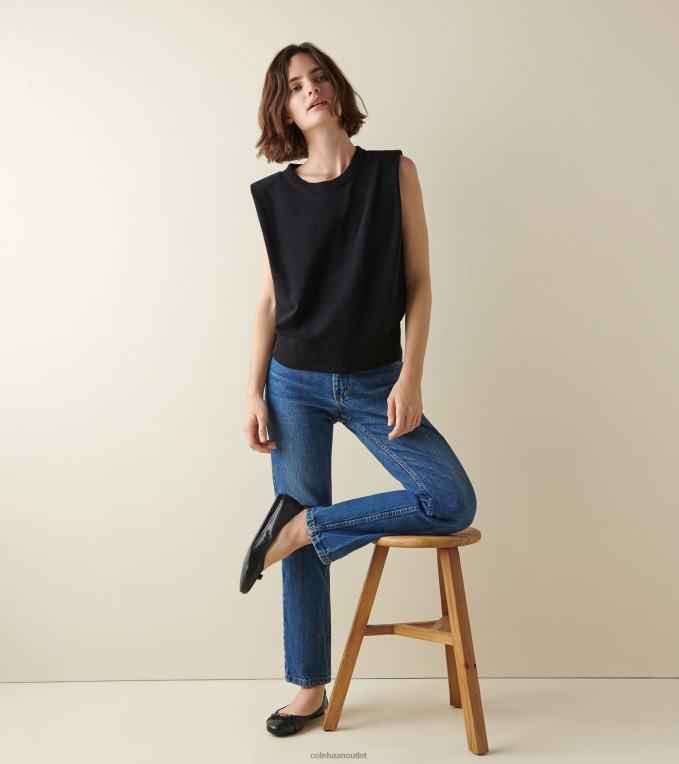 Women Black Cole Haan Tova Bow Ballet 2R0V2129