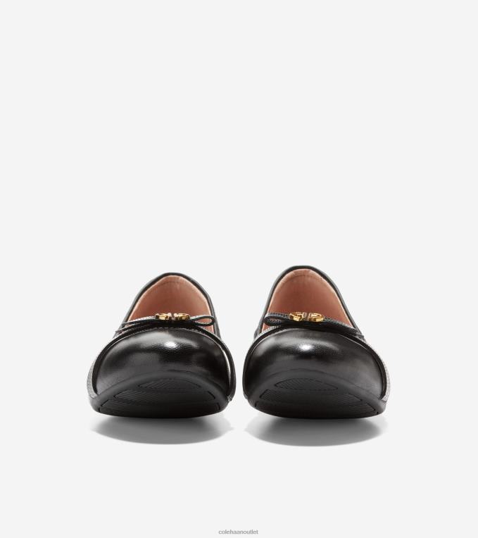 Women Black Cole Haan Tova Bow Ballet 2R0V2129