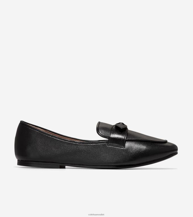 Women Black Cole Haan York Bow Loafer 2R0V2139