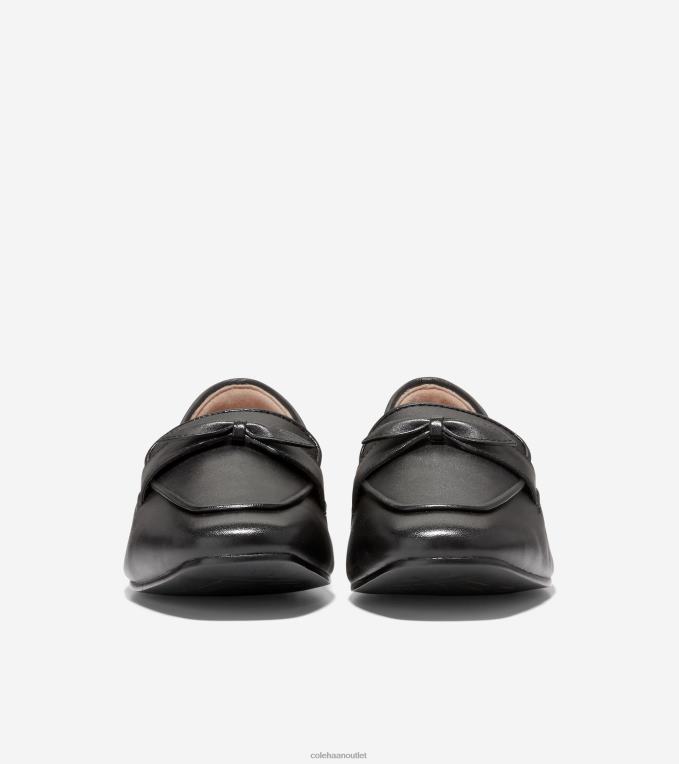 Women Black Cole Haan York Bow Loafer 2R0V2139