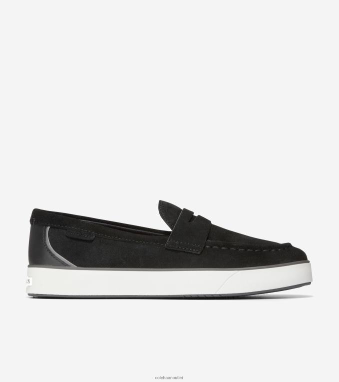 Women Black-Quiet Shade-White Cole Haan Nantucket 2.0 Penny Loafer 2R0V292