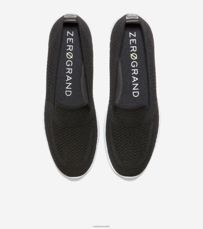 Women Black Stitchlite Cole Haan ZEROGRAND Slip-On Loafer 2R0V2122