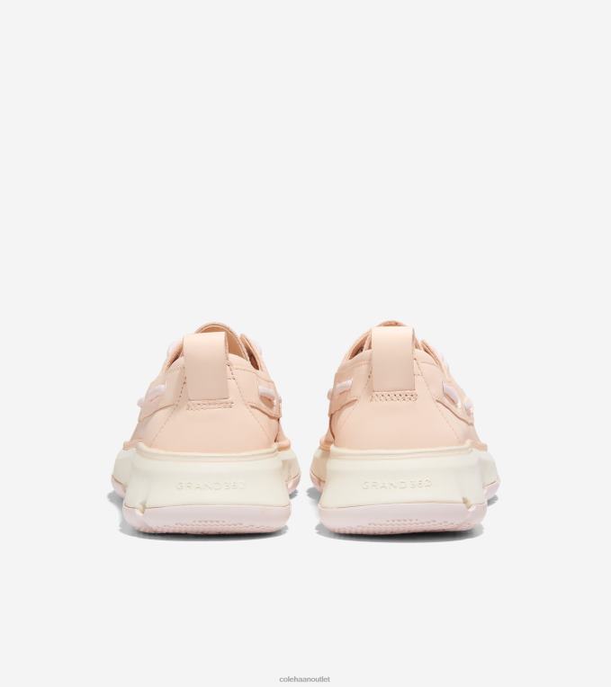 Women Bleached Tan-Ivory-Rosewater Cole Haan 4.ZEROGRAND Regatta Boat Shoe 2R0V220
