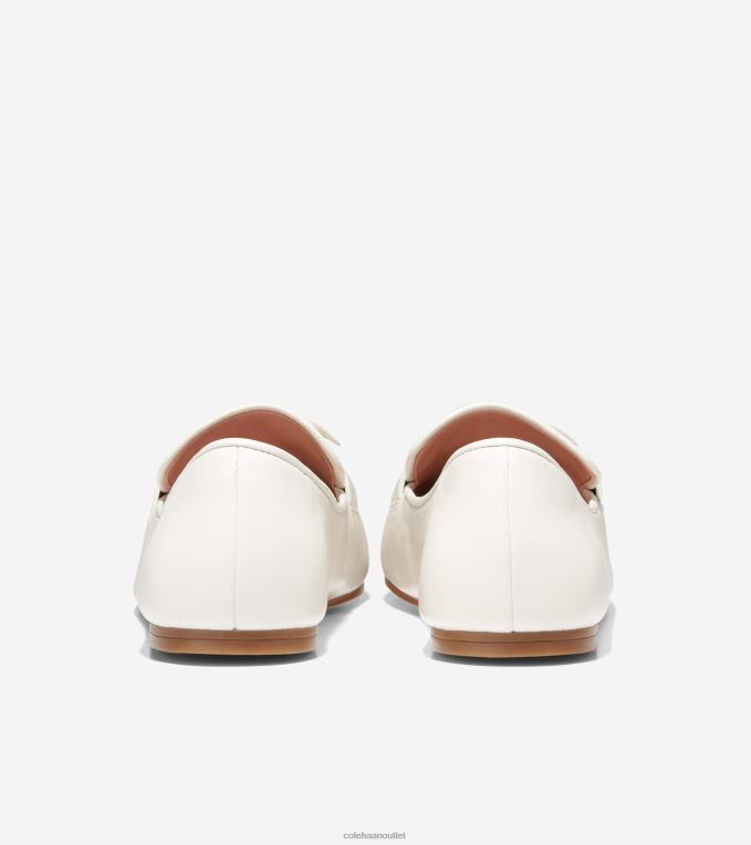 Women Egret Leather Cole Haan York Bow Loafer 2R0V2140