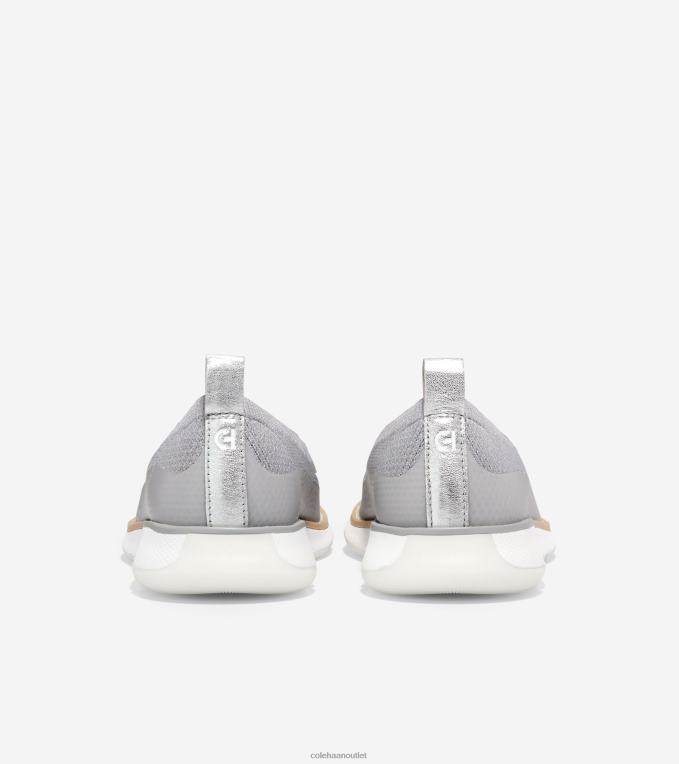 Women Microchip-Silver-White Stitchlite Cole Haan 4.ZEROGRAND Loafer 2R0V2132