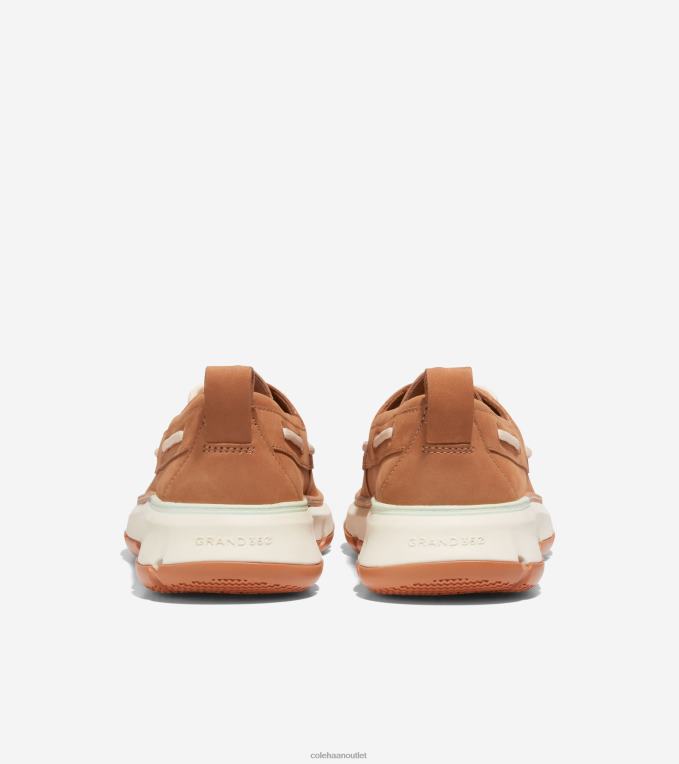 Women Pecan-Ivory Cole Haan 4.ZEROGRAND Regatta Boat Shoe 2R0V221