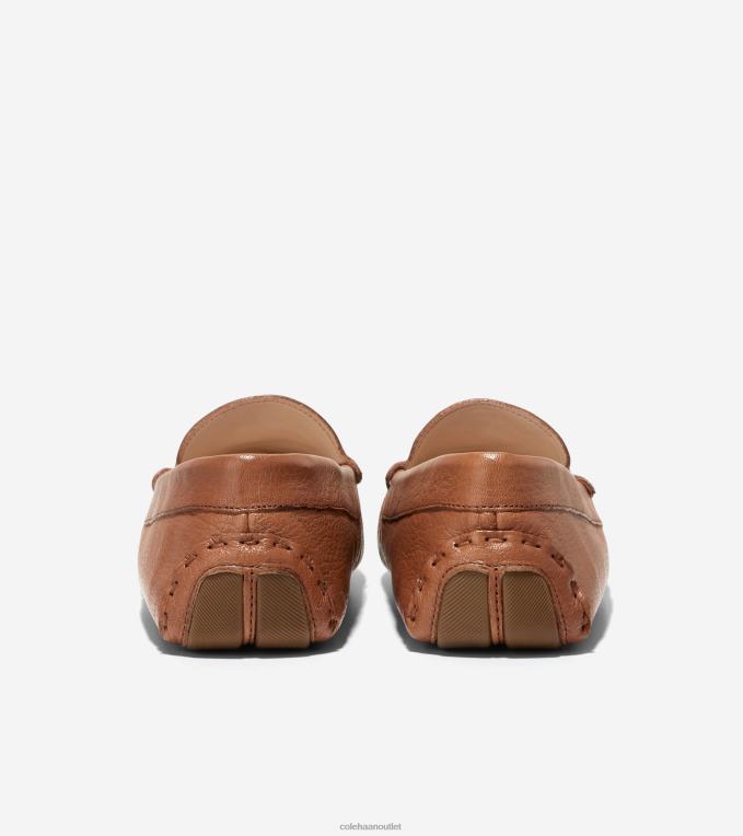 Women Pecan Leather Cole Haan Evelyn Driver 2R0V264