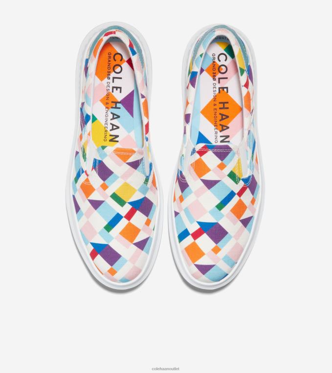 Women Pride Multicolor Cole Haan GrandPrO Rally Canvas Slip-On Sneaker 2R0V256