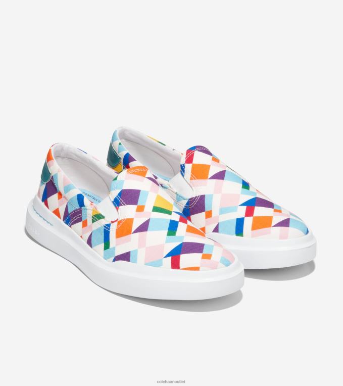Women Pride Multicolor Cole Haan GrandPrO Rally Canvas Slip-On Sneaker 2R0V256