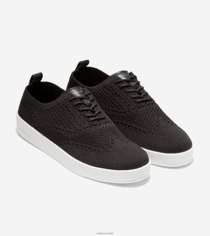 Women Black-Optic White Cole Haan GrandPrO Contender Oxford 2R0V2176